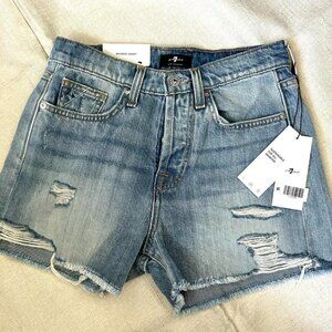 7 for all mankind denim shorts